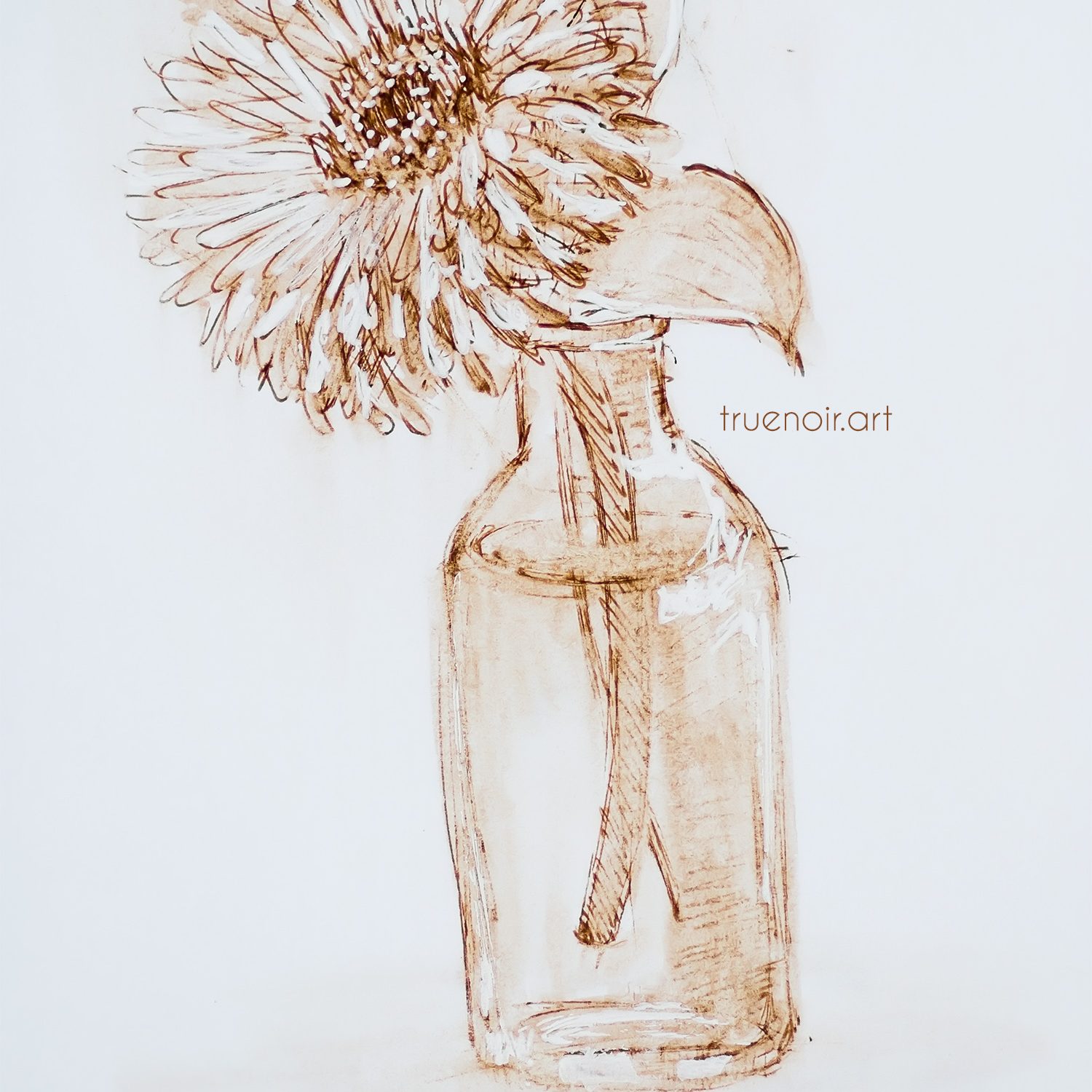 .018 Table Decor, pen drawing