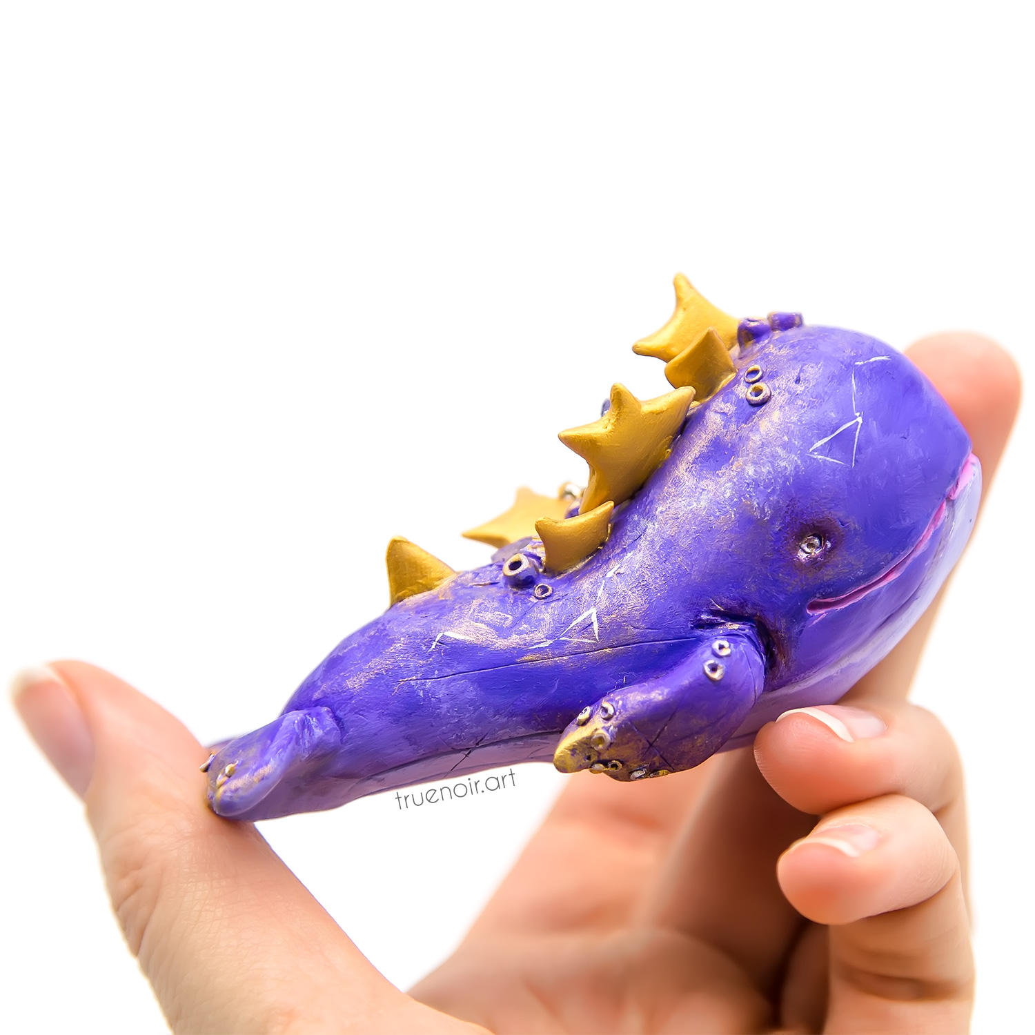 Starwhale, polymer clay sculpture