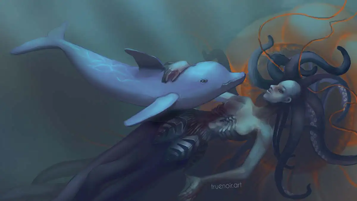 Underwater Friends – Digital Drawing